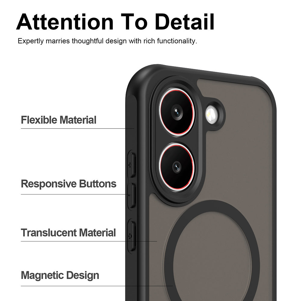 MagSafe-kotelo Xiaomi Poco X8 Prolle, Techsuit, HaloFrost II, Musta