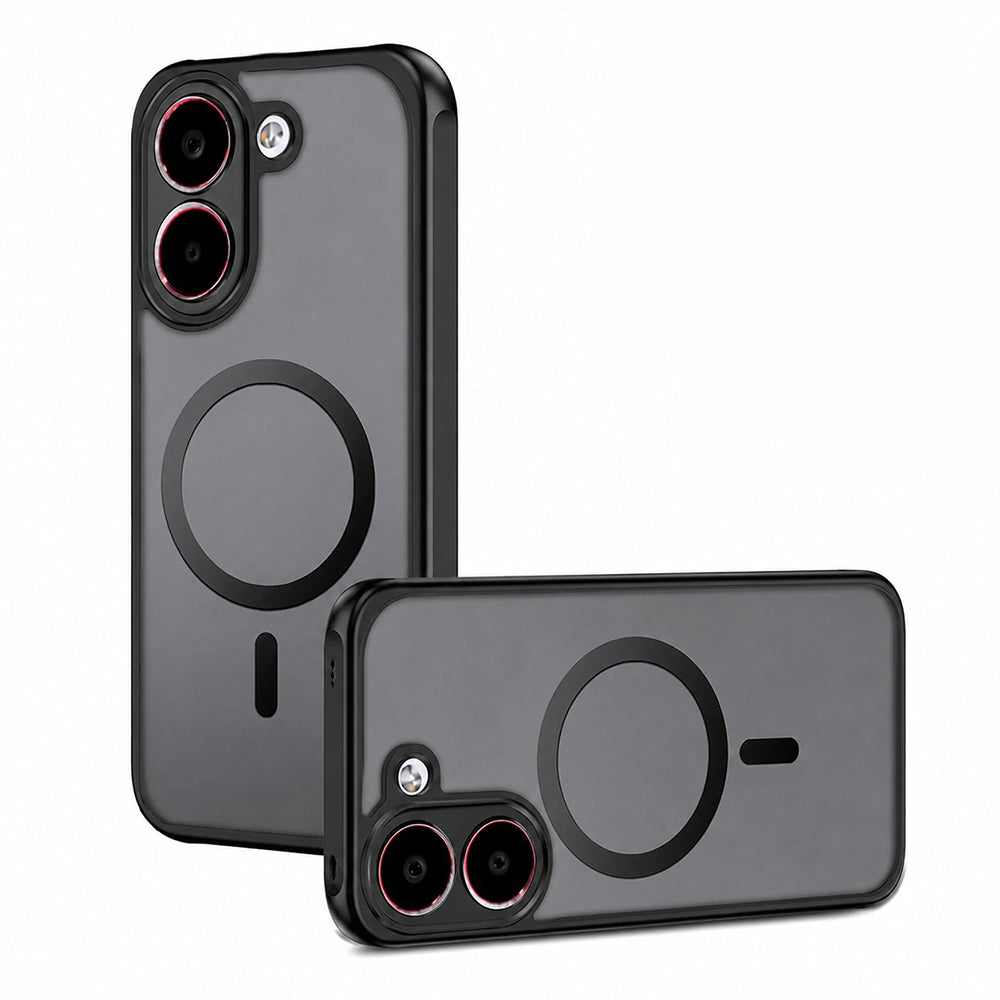MagSafe-kuori Xiaomi Poco X8 Pro:lle, Techsuit, PureFrost, satiinimusta