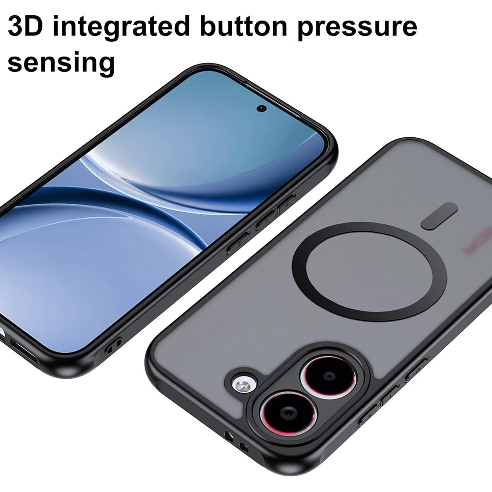 MagSafe-kuori Xiaomi Poco X8 Pro:lle, Techsuit, PureFrost, satiinimusta
