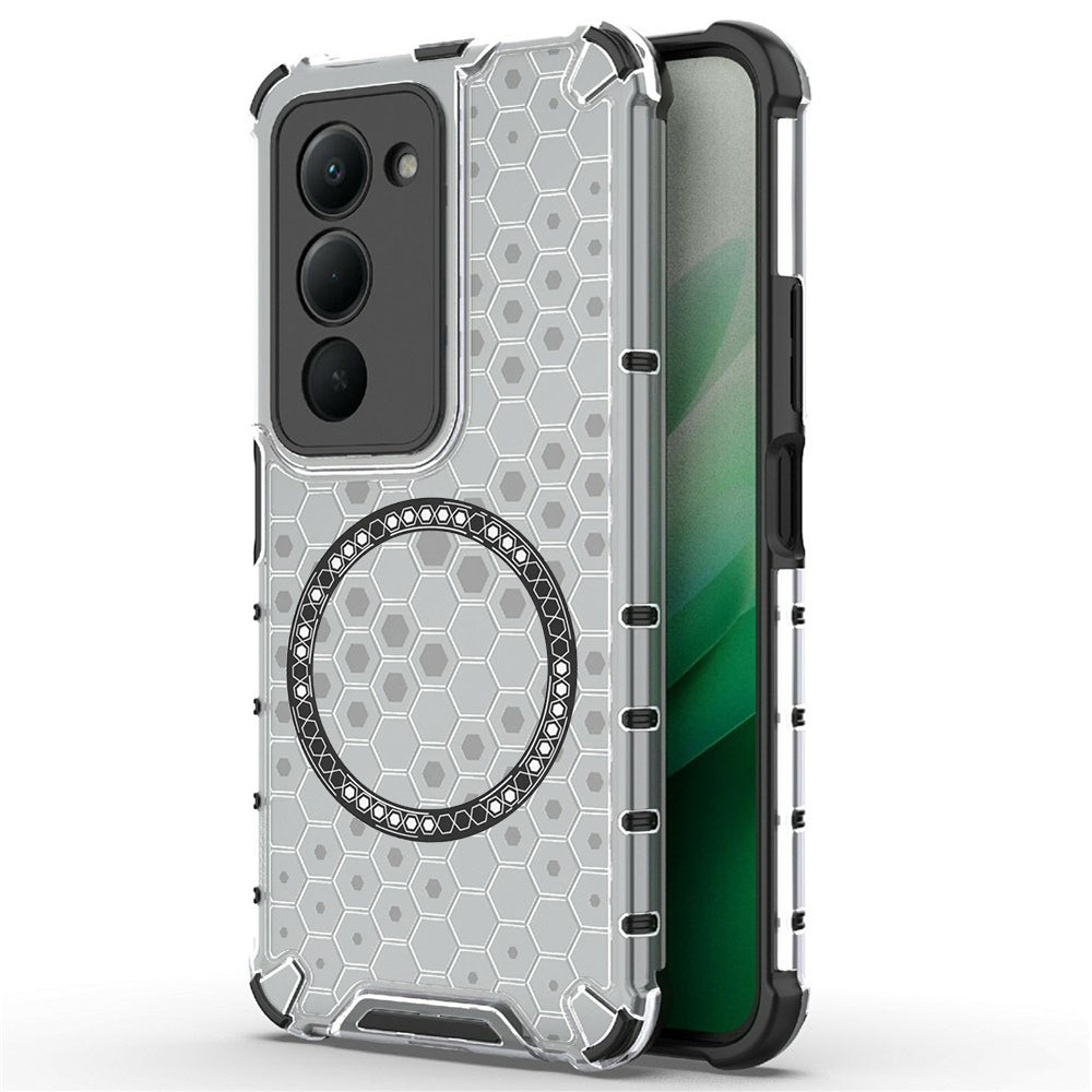 MagSafe-kotelo Xiaomi Redmi 15 5G / 15 4G:lle, Techsuit, HoneyComb Shield, Valkoinen