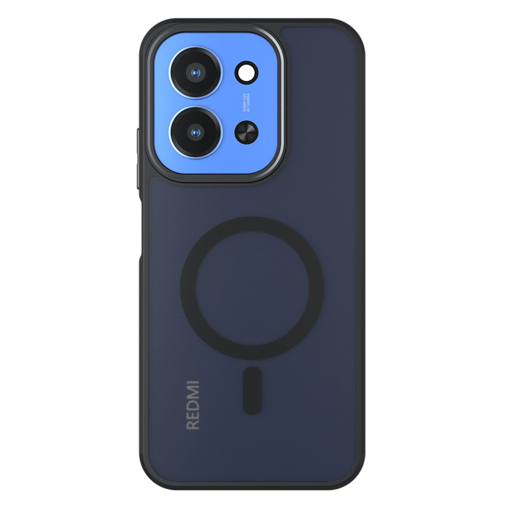 MagSafe-kotelo Xiaomi Redmi 15C 5G / 15C 4G:lle, Techsuit, PureFrost, Satinoitu Musta