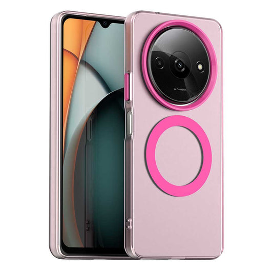 MagSafe-kuori Xiaomi Redmi A3x / A3:lle, Techsuit, CandyCase, Vaaleanpunainen