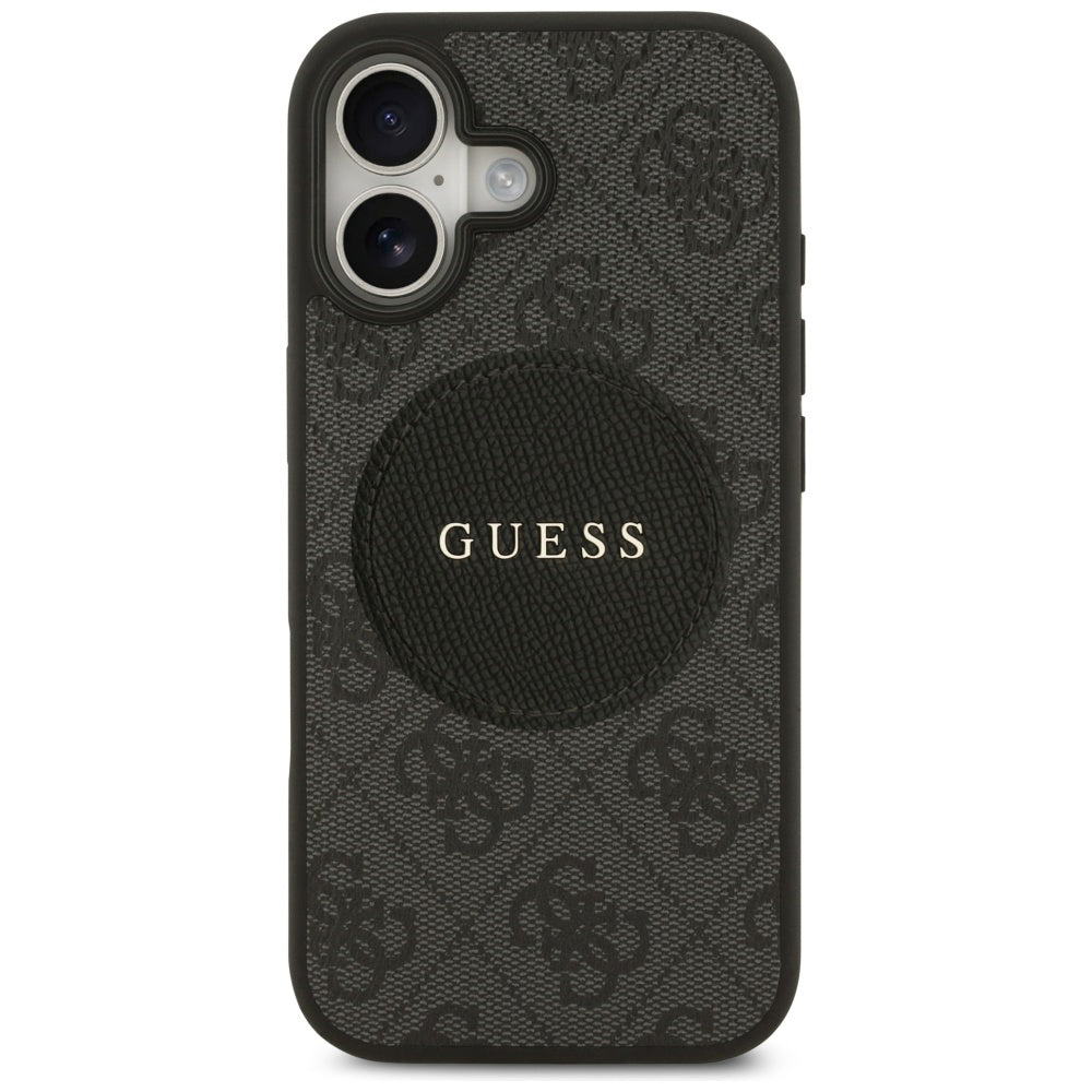MagSafe-kotelo Apple iPhone 17:lle, Guess, 4G Circle Classic Logo, Musta