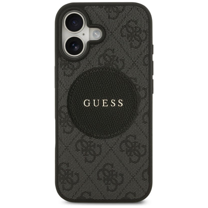 MagSafe-kotelo Apple iPhone 17:lle, Guess, 4G Circle Classic Logo, Musta