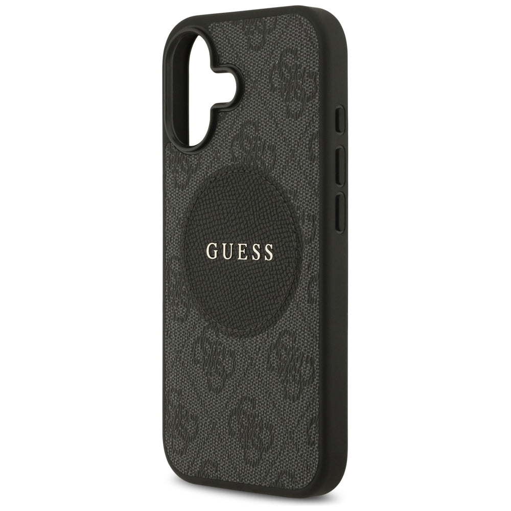 MagSafe-kotelo Apple iPhone 17:lle, Guess, 4G Circle Classic Logo, Musta