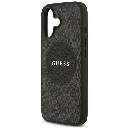 MagSafe-kotelo Apple iPhone 17:lle, Guess, 4G Circle Classic Logo, Musta