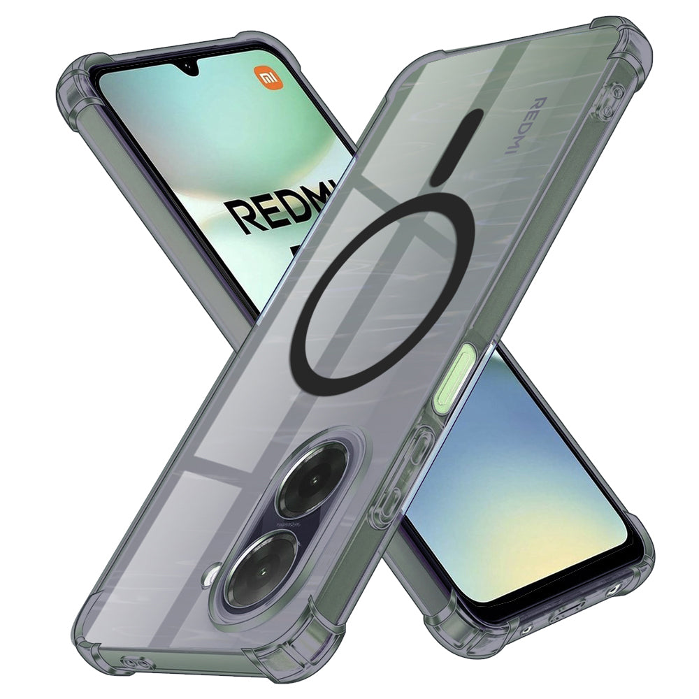 MagSafe-kuori Xiaomi Redmi A5 4G:lle (Standard), Techsuit, Iskunkestävä Kirkas, Savunvärinen