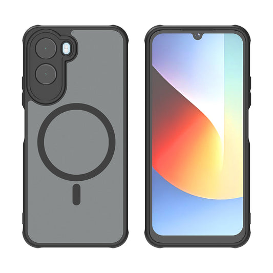 MagSafe-kuori Xiaomi Redmi A7 Pro 4G:lle, Techsuit, HaloFrost II, Musta