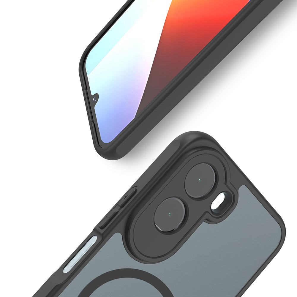 MagSafe-kuori Xiaomi Redmi A7 Pro 4G:lle, Techsuit, HaloFrost II, Musta