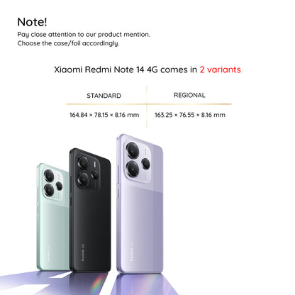MagSafe-kuori Xiaomi Redmi Note 14 4G:lle (Alueellinen), Techsuit, ArmorMag, Musta