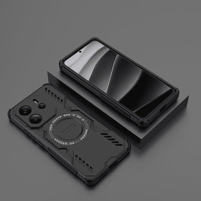 MagSafe-kuori Xiaomi Redmi Note 14 4G:lle (Alueellinen), Techsuit, ArmorMag, Musta