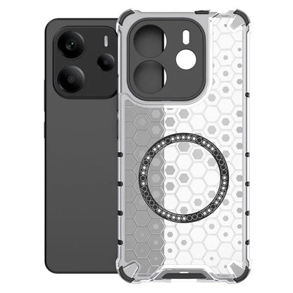MagSafe Case for Xiaomi Redmi Note 14 4G (Regional), Techsuit, HoneyComb Shield, White