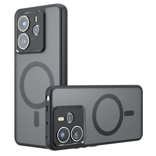 MagSafe-kuori Xiaomi Redmi Note 14 4G:lle (Standard), Techsuit, PureFrost, Musta