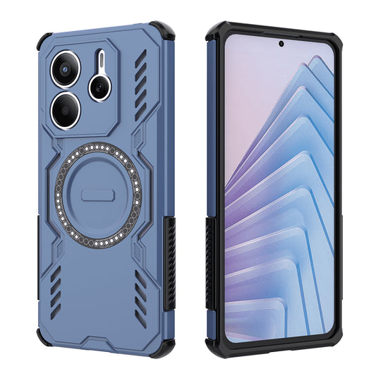MagSafe-kuori Xiaomi Redmi Note 14 5G:lle, Techsuit, ArmorMag, Sininen