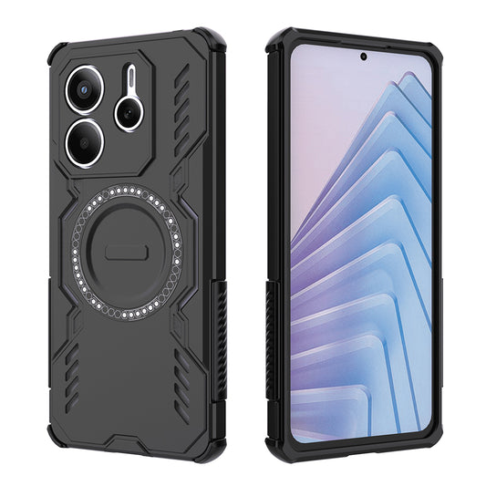 MagSafe-kuori Xiaomi Redmi Note 14 5G:lle, Techsuit, ArmorMag, Musta