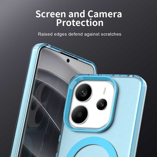 MagSafe-kuori Xiaomi Redmi Note 14 5G:lle, Techsuit, CandyCase, Sininen