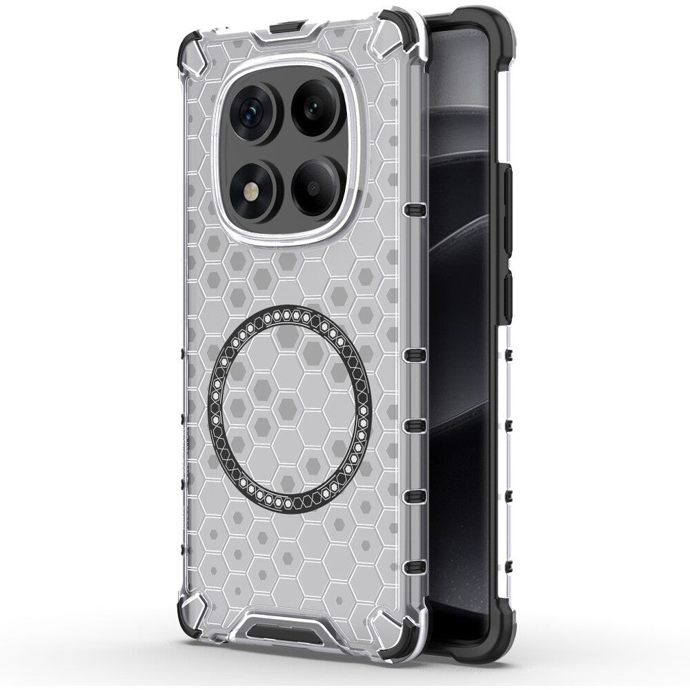 MagSafe Case for Xiaomi Redmi Note 14 Pro 4G, Techsuit, HoneyComb Shield, White