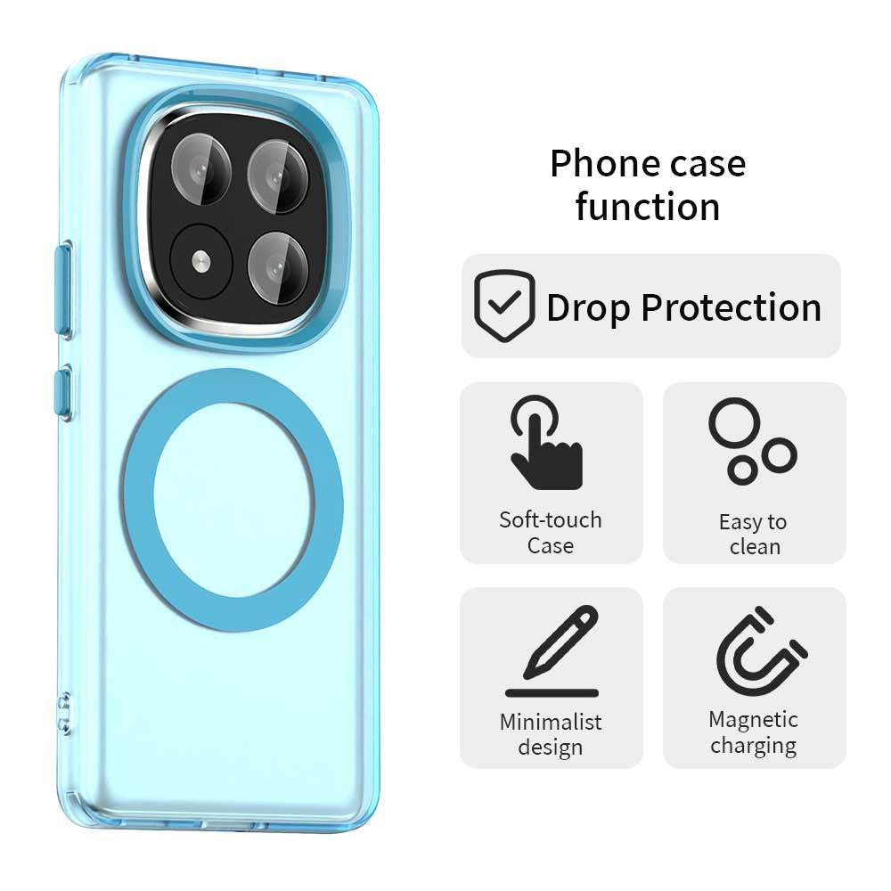 MagSafe-kuori Xiaomi Redmi Note 14 Pro+ 5G:lle, Techsuit, CandyCase, Sininen