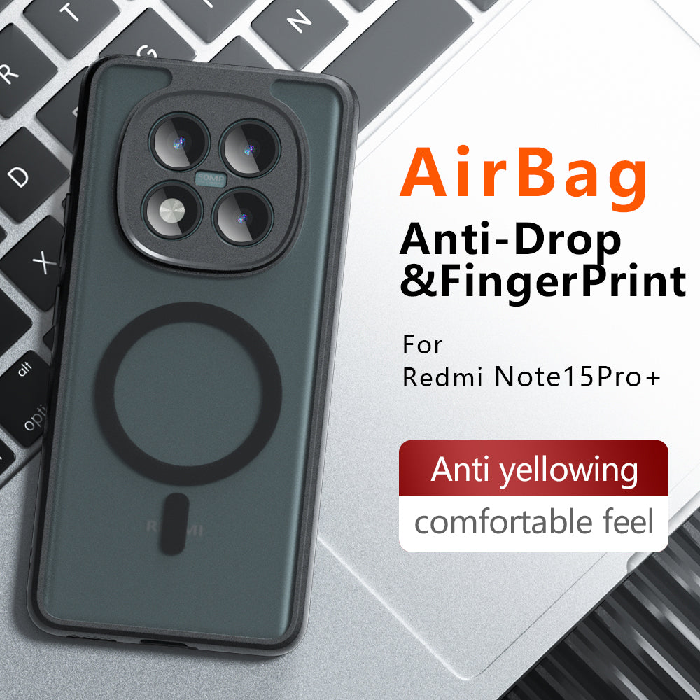 MagSafe Case for Xiaomi Redmi Note 15 Pro 5G, Techsuit, PureFrost, Satin Black