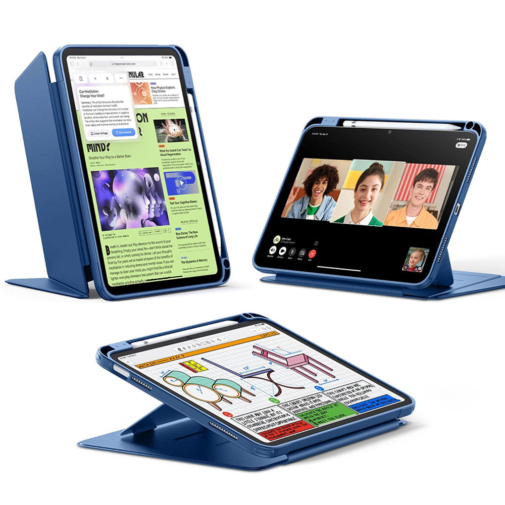 Suojakotelo Apple iPadille (2025) / (2022), ESR, Flip Hybrid, Sininen