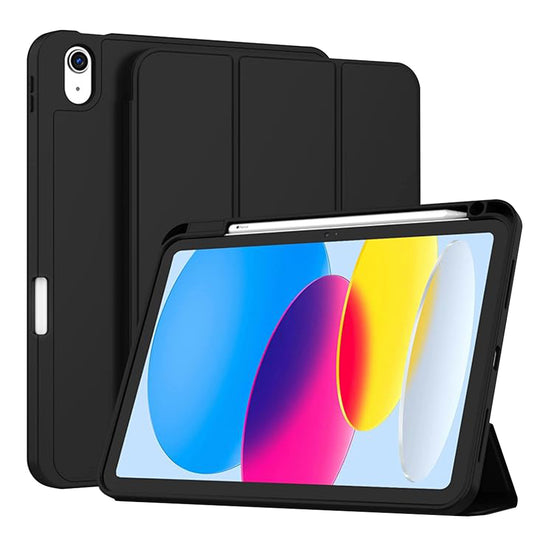 Suojakuori Apple iPadille (2025) / (2022), Techsuit, Flex Trifold, Musta