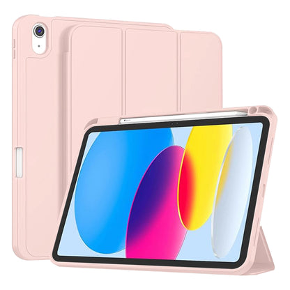 Suojakuori Apple iPadille (2025) / (2022), Techsuit, Flex Trifold, Vaaleanpunainen