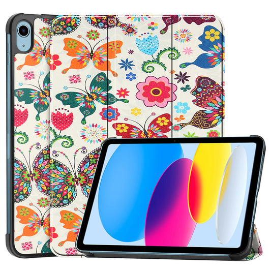 Kuori Apple iPadille (2025) / (2022), Techsuit, FoldPro Butterfly, Monivärinen