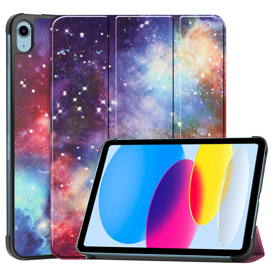 Kuori Apple iPadille (2025) / (2022), Techsuit, FoldPro Galaxy, Monivärinen