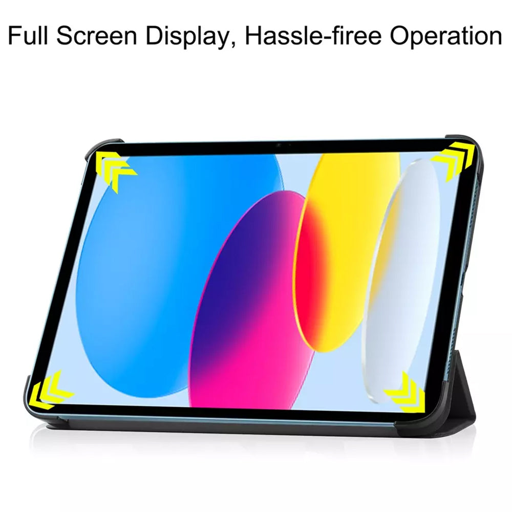 Kuori Apple iPadille (2025) / (2022), Techsuit, FoldPro, Musta