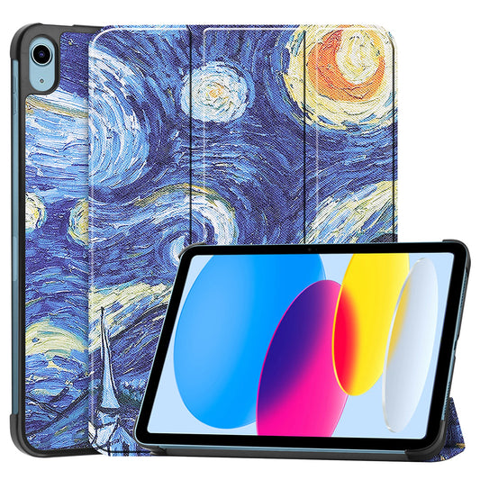 Kuori Apple iPadille (2025) / (2022), Techsuit, FoldPro Starry Night, Monivärinen
