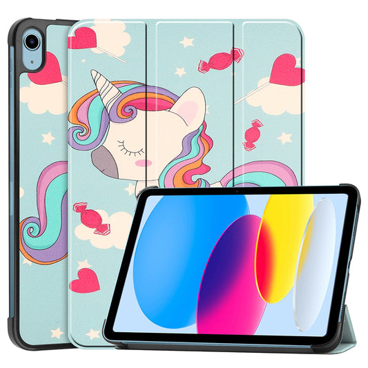 Kuori Apple iPadille (2025) / (2022), Techsuit, FoldPro Unicorn, Monivärinen