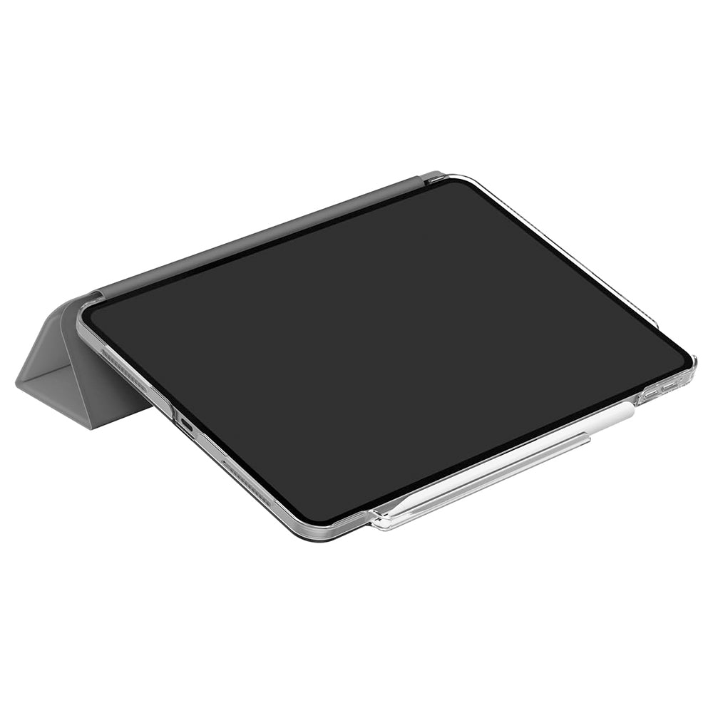 Suojakotelo Apple iPadille (2025), UNIQ, Camden Click, Harmaa