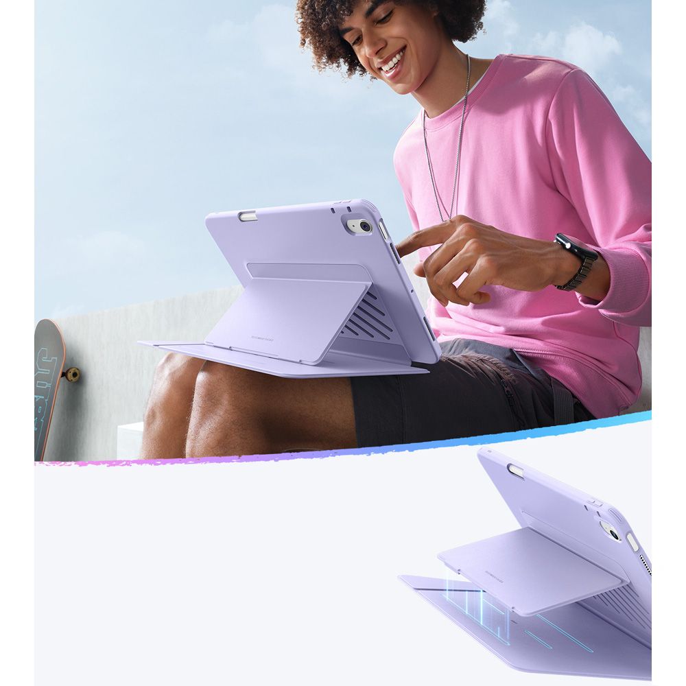 Suojakotelo Apple iPad Air 11 (2025) / Air 11 (2024) / Air (2022) / Air (2020), ESR, Flip Hybrid, Violetti