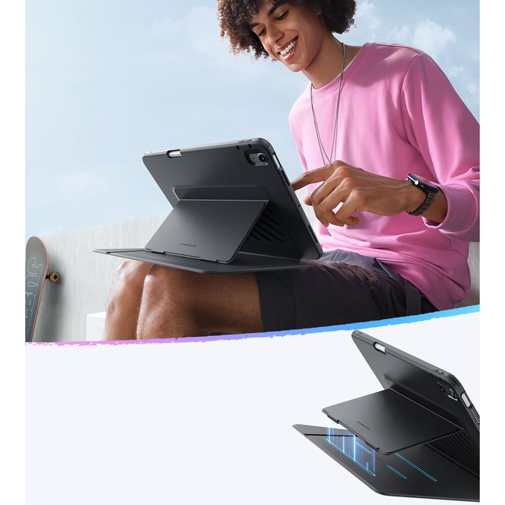 Suojakotelo Apple iPad Air 13 (2025) / Air 13 (2024), ESR, Flip Hybrid, Musta