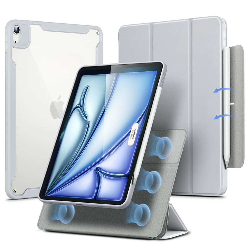 Kuori Apple iPad Air 11 (2026) / iPad Air 11 (2025) / Air 11 (2024) / Air (2022) / Air (2020), ESR, Rebound Hybrid, Harmaa