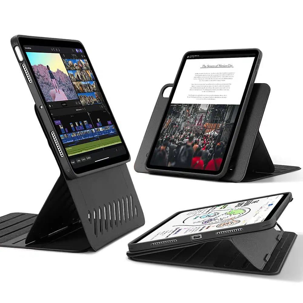 Kuori Apple iPad Air 11 (2026) / iPad Air 11 (2025) / Air 11 (2024) / Air (2022) / Air (2020) -laitteelle, ESR, Shift, Musta