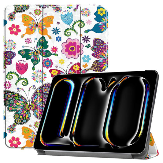Kuori Apple iPad Pro 11 (2024) -laitteelle, Techsuit, FoldPro Butterfly, monivärinen