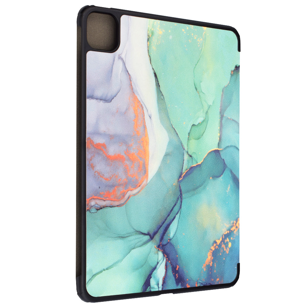 Kuori Apple iPad Pro 11 (2024) -laitteelle, Techsuit, FoldPro Green Time, monivärinen