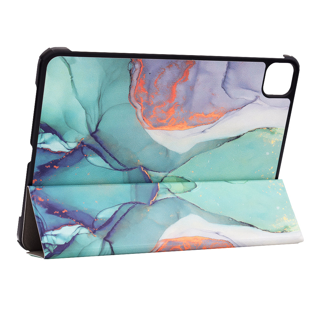 Kuori Apple iPad Pro 11 (2024) -laitteelle, Techsuit, FoldPro Green Time, monivärinen