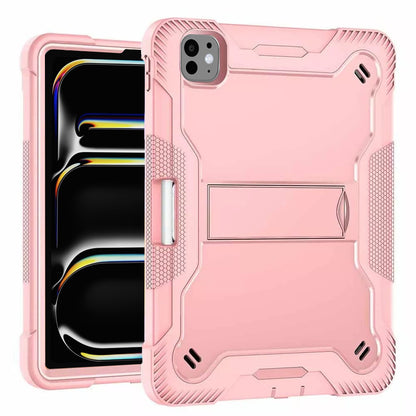 Kuori Apple iPad Pro 11 (2024):lle, Techsuit, Rugged TabShell, Vaaleanpunainen