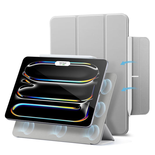 Kuori Apple iPad Pro 13 (2024) -mallille, ESR, Rebound, Harmaa