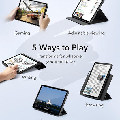 Suojakotelo Apple iPad Pro 13 (2024), ESR, Rebound Hybrid, Harmaa