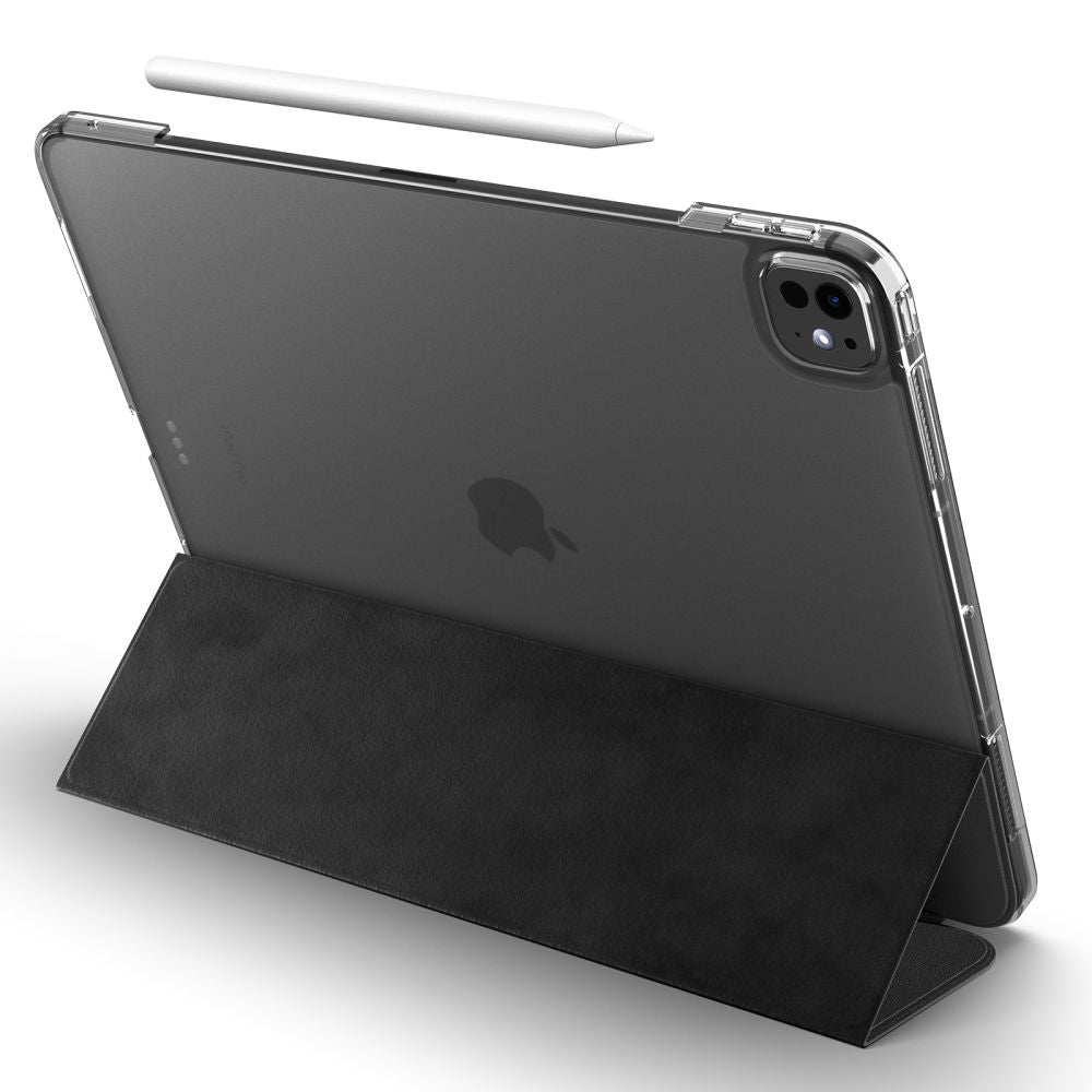 Suojakotelo Apple iPad Pro 13 (2024), Spigen, Liquid Air Folio, Musta