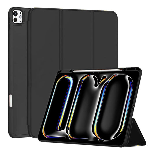 Suojakuori Apple iPad Pro 13 (2024), Techsuit, Flex Trifold, Musta