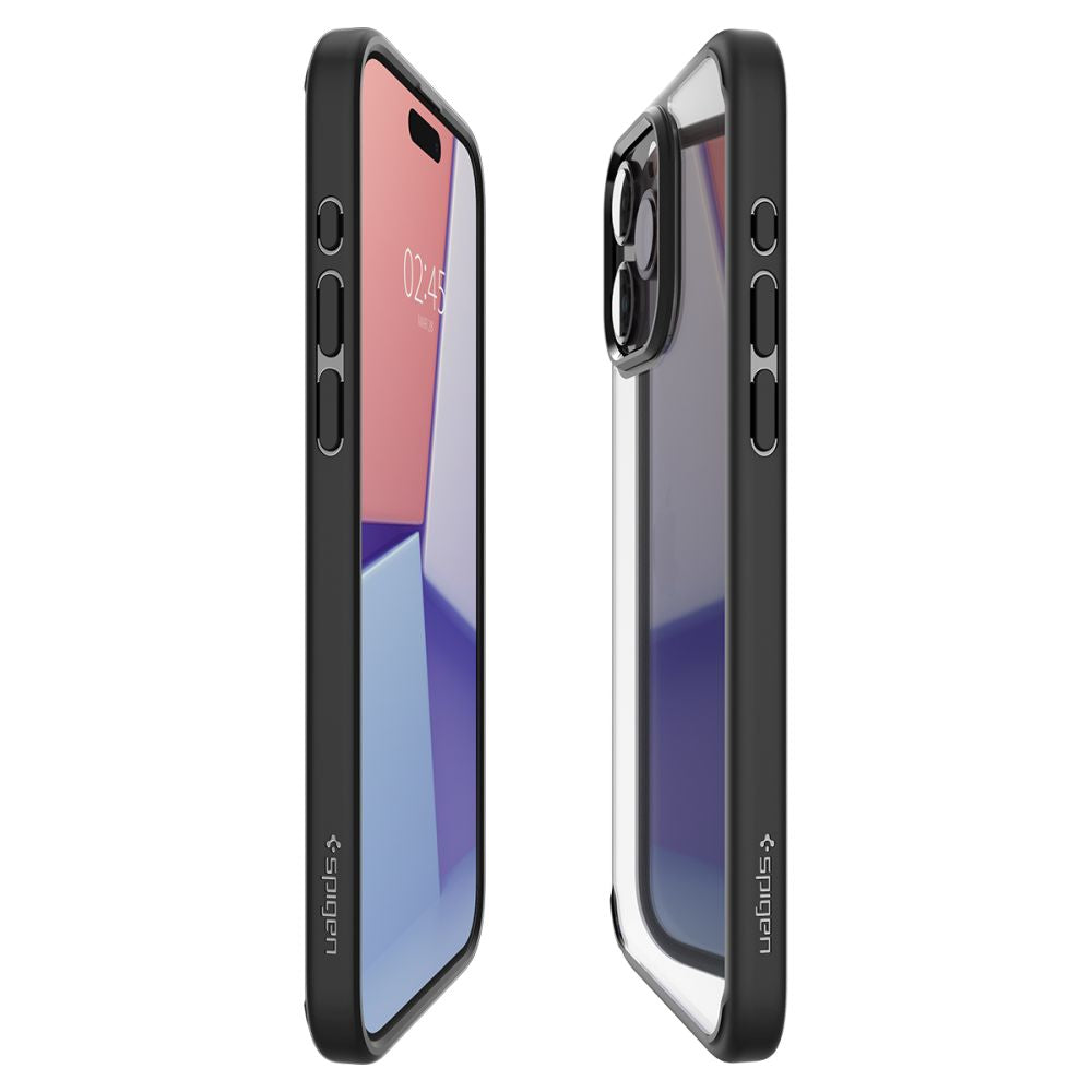 Case for Apple iPhone 15 Pro Max, Spigen, Ultra Hybrid, Matte Black ACS06570