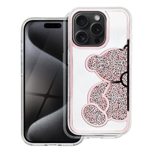 Case for Apple iPhone 17e / 16e, OEM, Teddy Bear, Pink