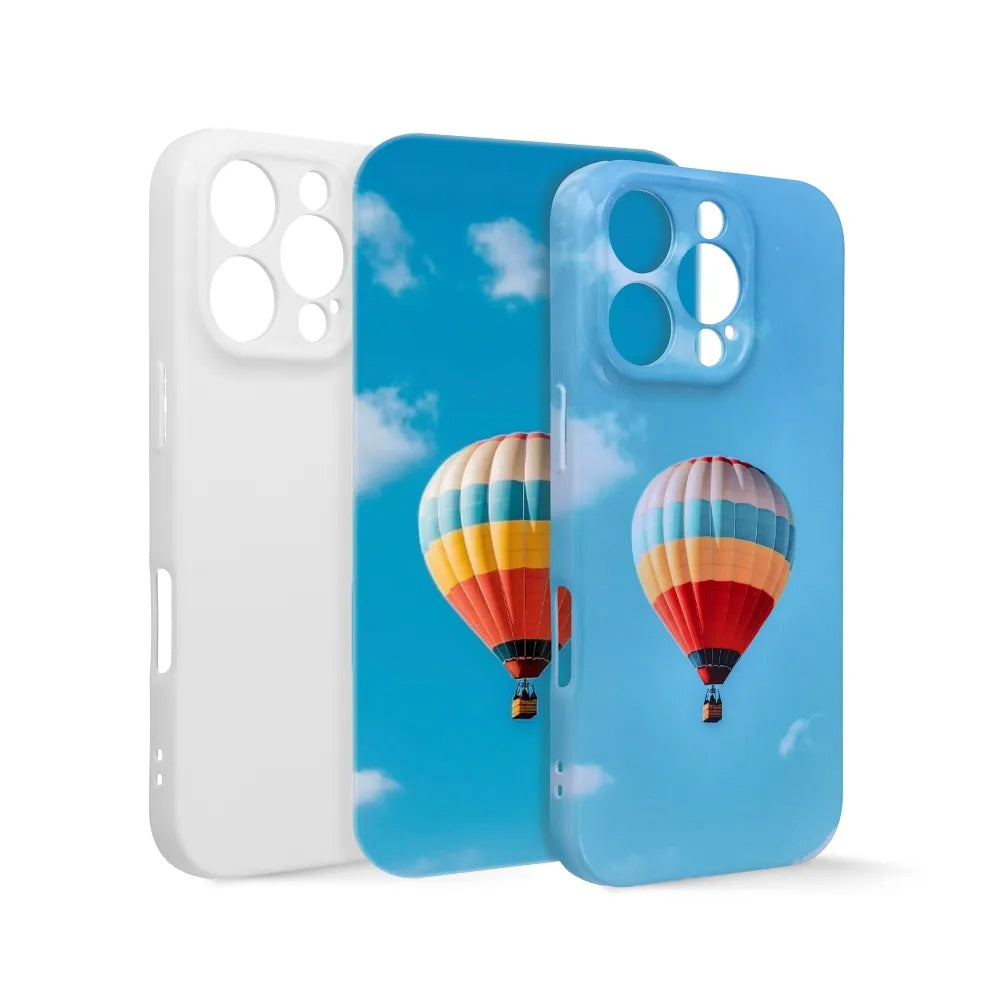 Sublimaatiokuori Apple iPhone 15 Pro Max, OEM, Pehmeä, Valkoinen