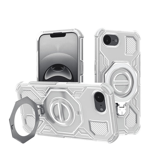 Kuori Apple iPhone 17e / 16e:lle, Techsuit, Carbon Shield Pro, Valkoinen