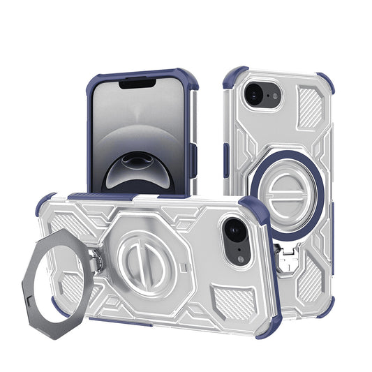 Kuori Apple iPhone 17e / 16e:lle, Techsuit, Carbon Shield Pro, Sininen