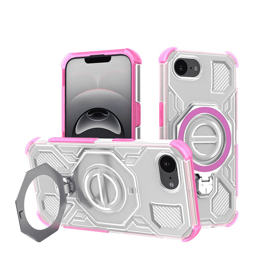 Kuori Apple iPhone 17e / 16e:lle, Techsuit, Carbon Shield Pro, Vaaleanpunainen